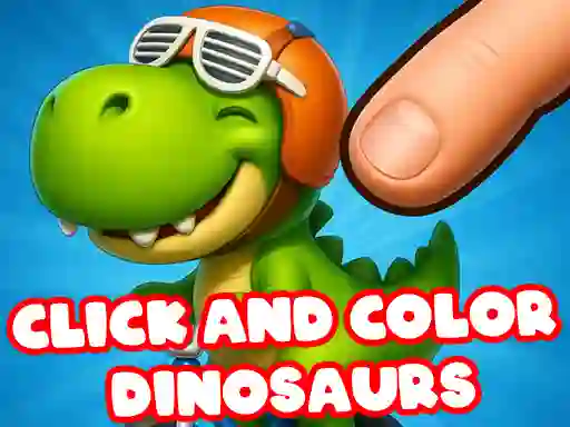 Juego Click And Colors Dinosaurs en línea