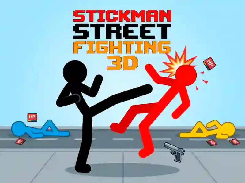 Juego Stickman Street Fighting 3d en línea