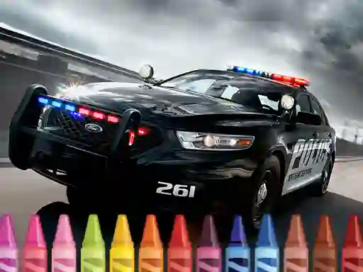 Juego Police Cars Coloring en línea