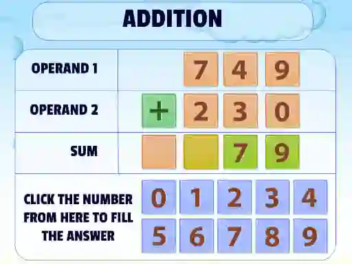 Juego Addition Practice en línea