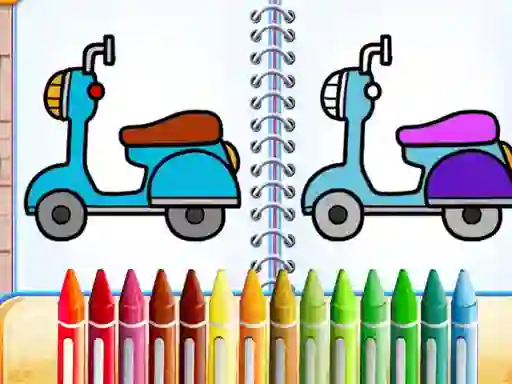Juego Cute Bike Coloring Book en línea