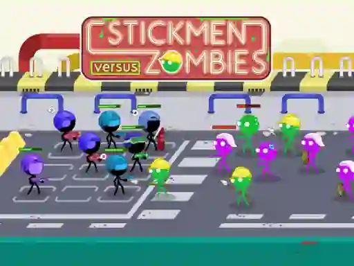 Juego Stickmen Versus Zombies en línea