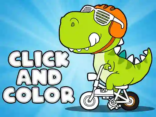 Juego Click And Color Dinosaurs en línea