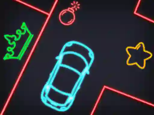 Juego Neon Car Puzzle en línea