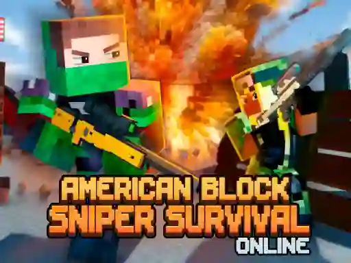Juego American Block Sniper Survival Online en línea