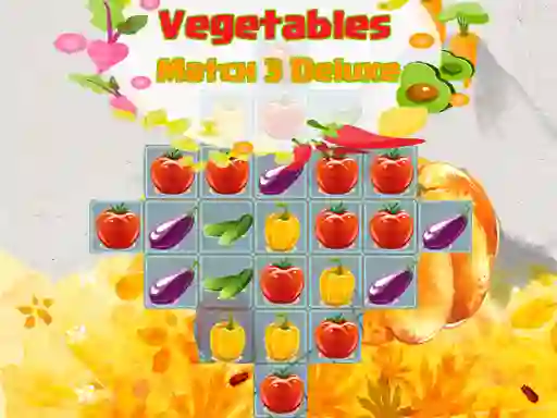 Juego Vegetables Match 3 Deluxe en línea