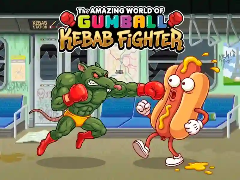 Juego The Amazing World of Gumball Kebab Fighter en línea