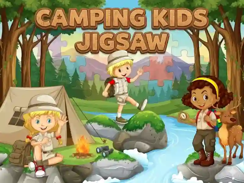Juego Camping kids jigsaw en línea