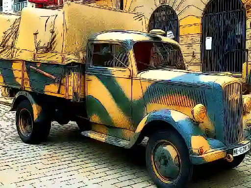 Juego Army Trucks Jigsaw en línea