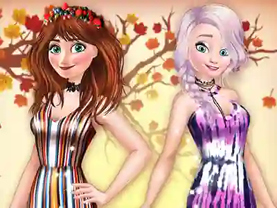 Juego Princesses BFFs Fall Party en línea