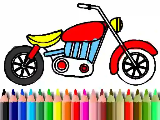 Juego Back To School: Motorbike Coloring en línea