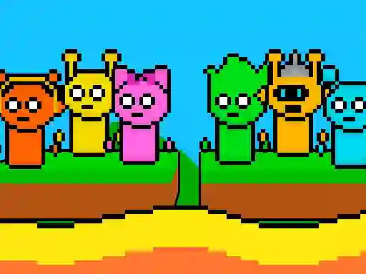 Juego Sprunki Lava Escape 2Player en línea