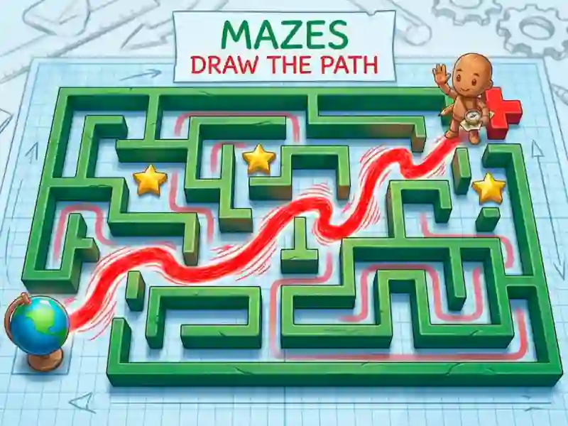 Juego Mazes Draw The Path en línea