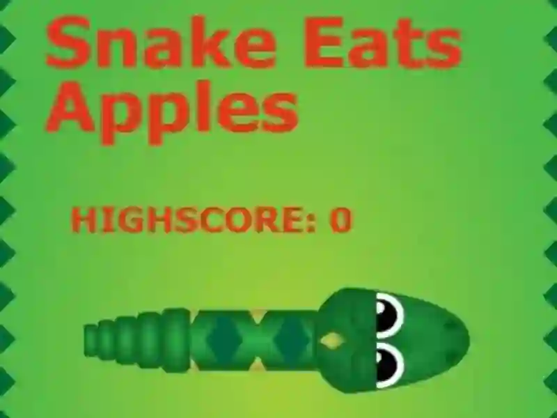 Juego Snake Eats Apples en línea