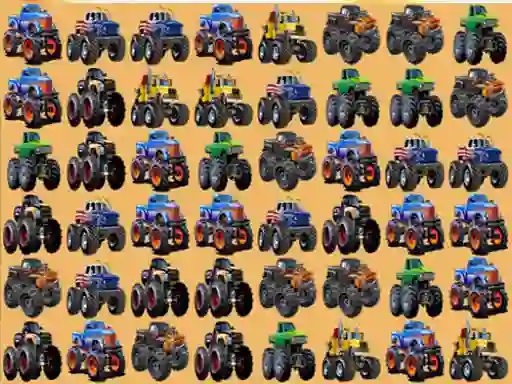 Juego Monsters Trucks Match 3 en línea