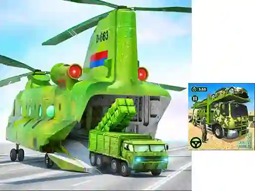 Juego US Army Cargo Transport Truck Driving en línea