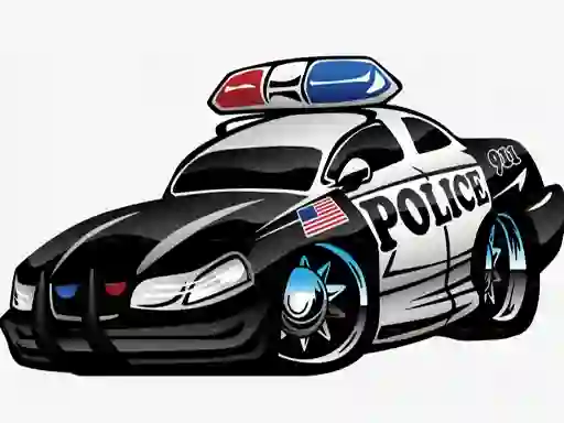 Juego Police Cars Memory en línea