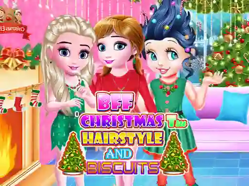 Juego BFF Christmas Tree Hairstyle and Biscuits en línea