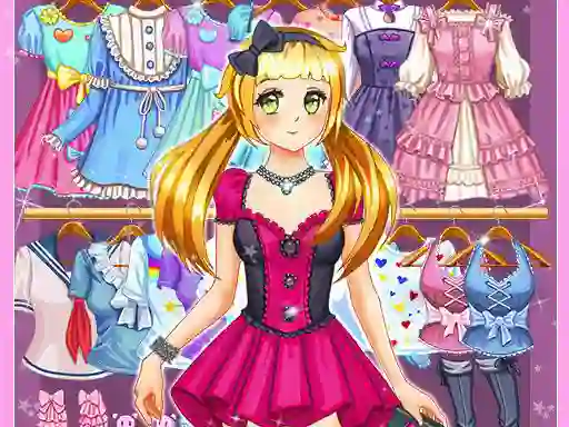 Juego Anime Kawaii Dress Up en línea