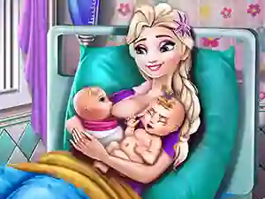 Juego Ice Queen Twins Birth en línea