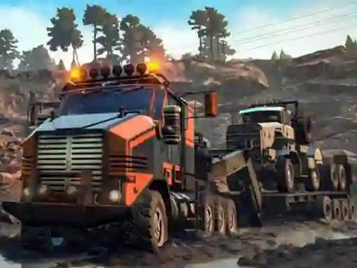 Juego Trucks in Mud Jigsaw en línea
