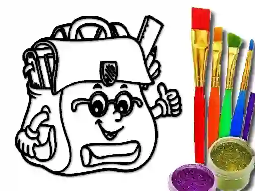 Juego Back To School: School Bag Coloring Book en línea