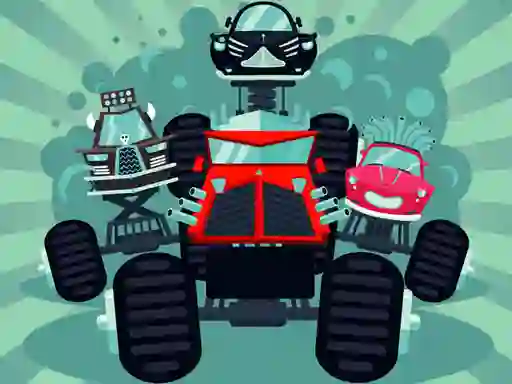 Juego Crazy Monster Trucks Memory en línea