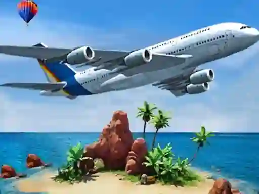 Juego Air plane Simulator Island Travel en línea