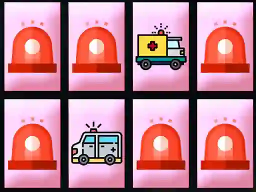 Juego Ambulance Trucks Memory en línea