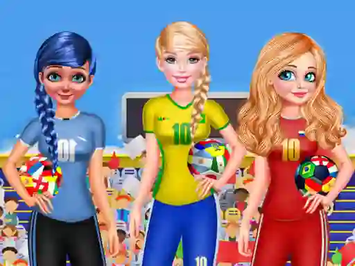 Juego BFF Princess Vote For  FIFA 2018 Quarter Finals en línea