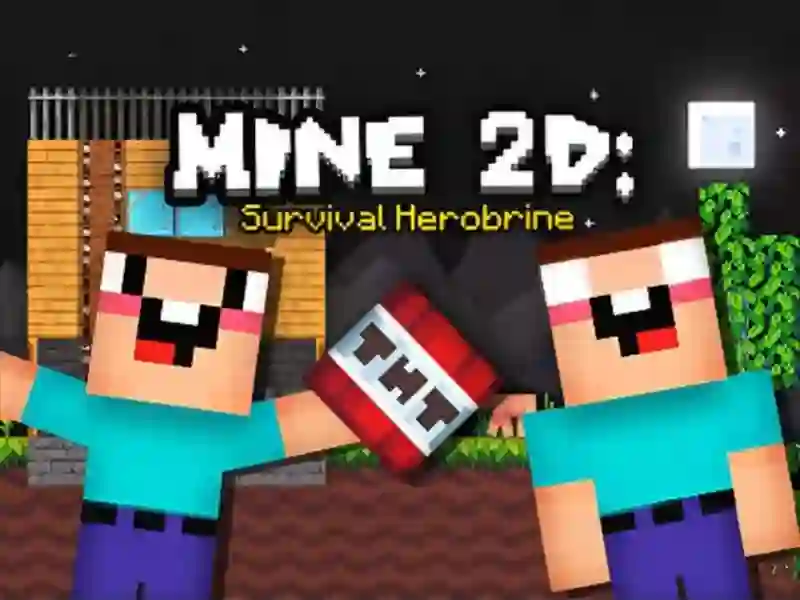 Juego Mine 2D Survival Herobrine en línea