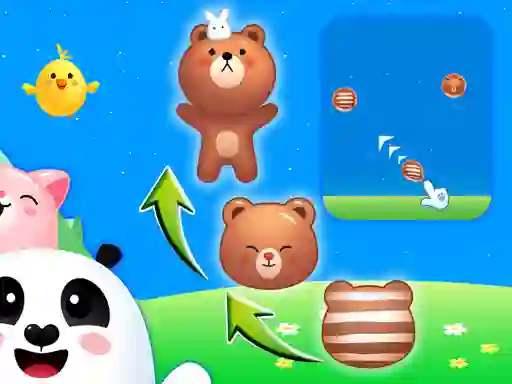 Juego Animal Merge: Bubble Shooter en línea