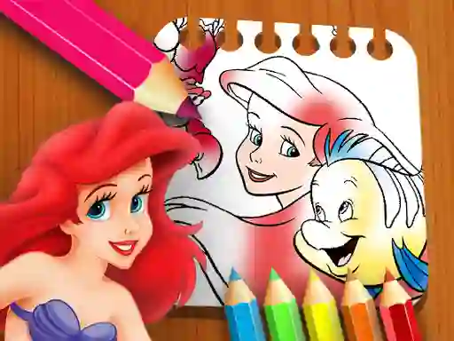 Juego The Little Mermaid Coloring Book en línea