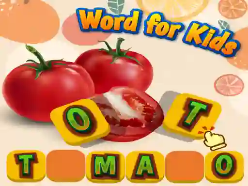 Juego Fruits and Vegetables Word for Kids en línea