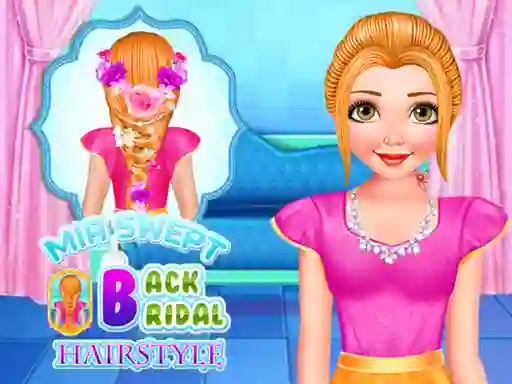 Juego Mia Swept Back Bridal Hairstyle en línea