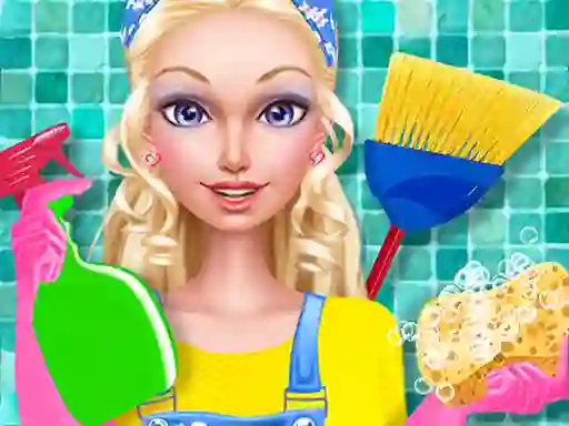 Juego Fashion Doll House Cleaning en línea