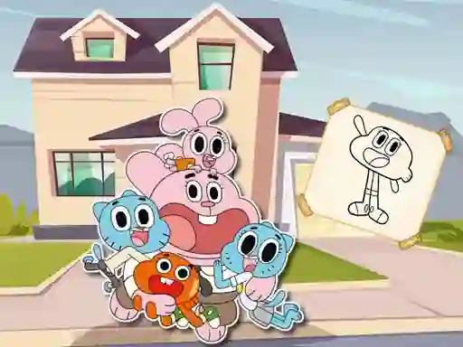 Juego World Of Gumball Coloring Game en línea