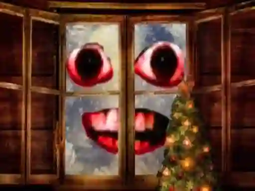 Juego New Year: Santa Claus outside the window en línea