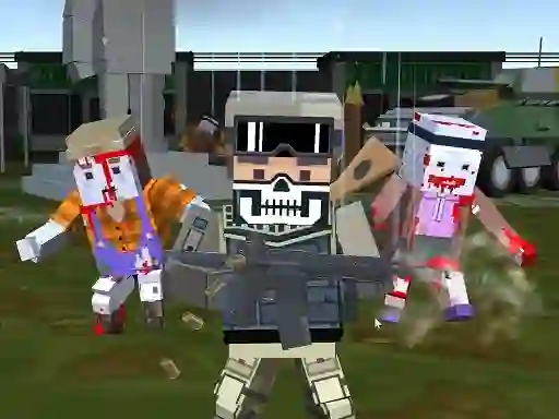 Juego Combat Pixel Arena 3D Zombie Survival en línea