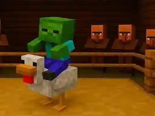 Juego Chicken Jockey hidden lava chicken en línea