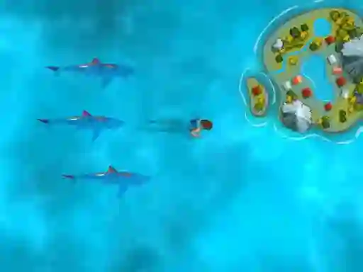Juego Survive the Sharks en línea
