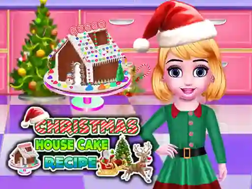 Juego Christmas House Cake Recipe en línea