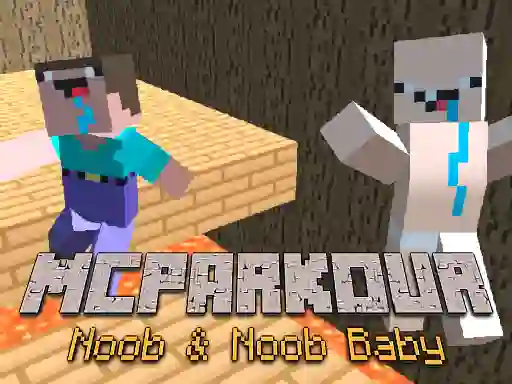 Juego MCParkour Noob & Noob Baby en línea