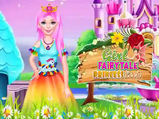Juego Girl Fairytale Princess Look en línea