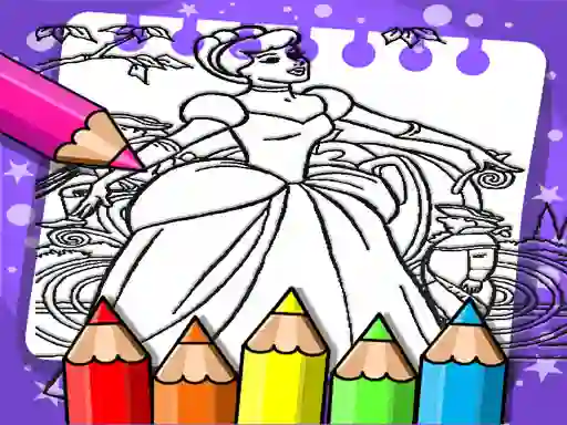 Juego Cinderella Color Book en línea