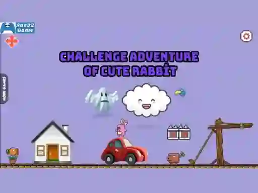 Juego Challenge adventure of cute rabbit en línea