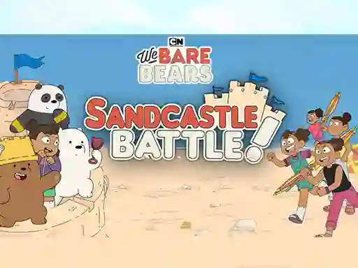 Juego Sandcastle Battle! We Bare Bears en línea