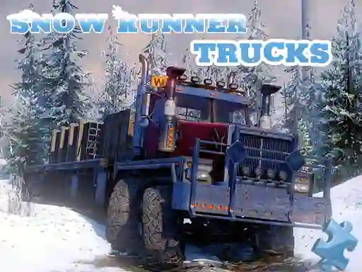 Juego Snow Runner Trucks Jigsaw en línea