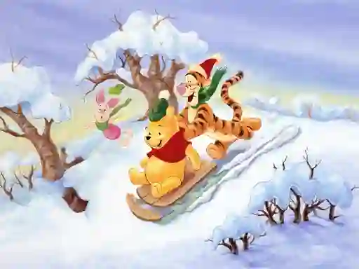 Juego Winnie the Pooh Christmas Jigsaw Puzzle 2 en línea