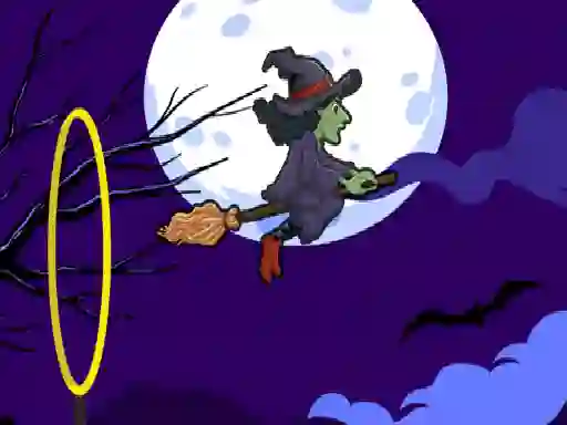 Juego Flying witch halloween en línea